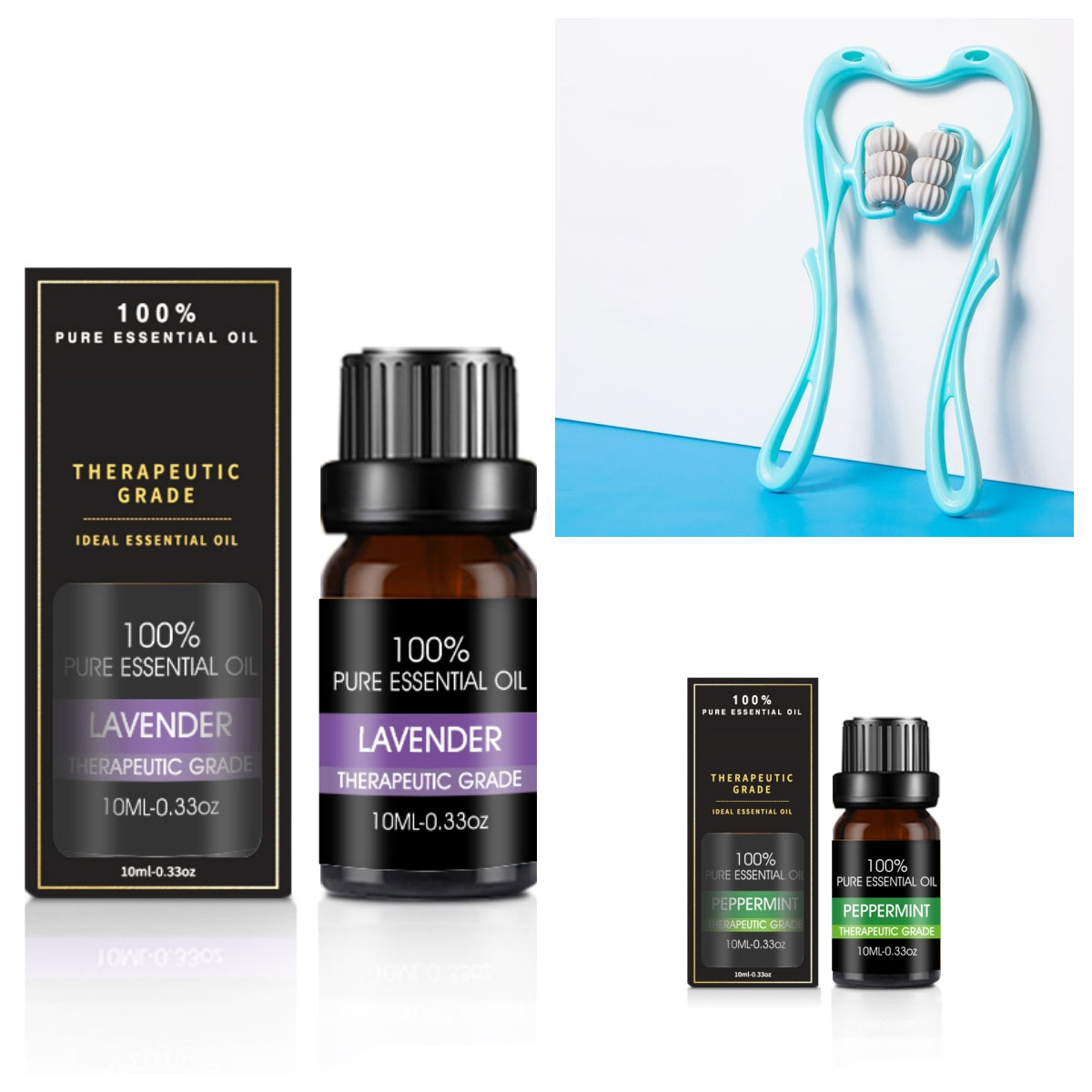 Natural Therapeutic Grade Aromatherapy Oil Gift Kit for Diffuser