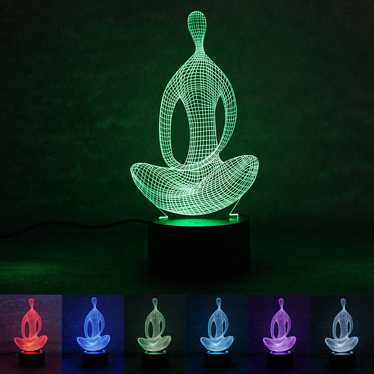 yoga led night light