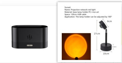 Aroma Diffuser with Flame Light Mist Humidifier