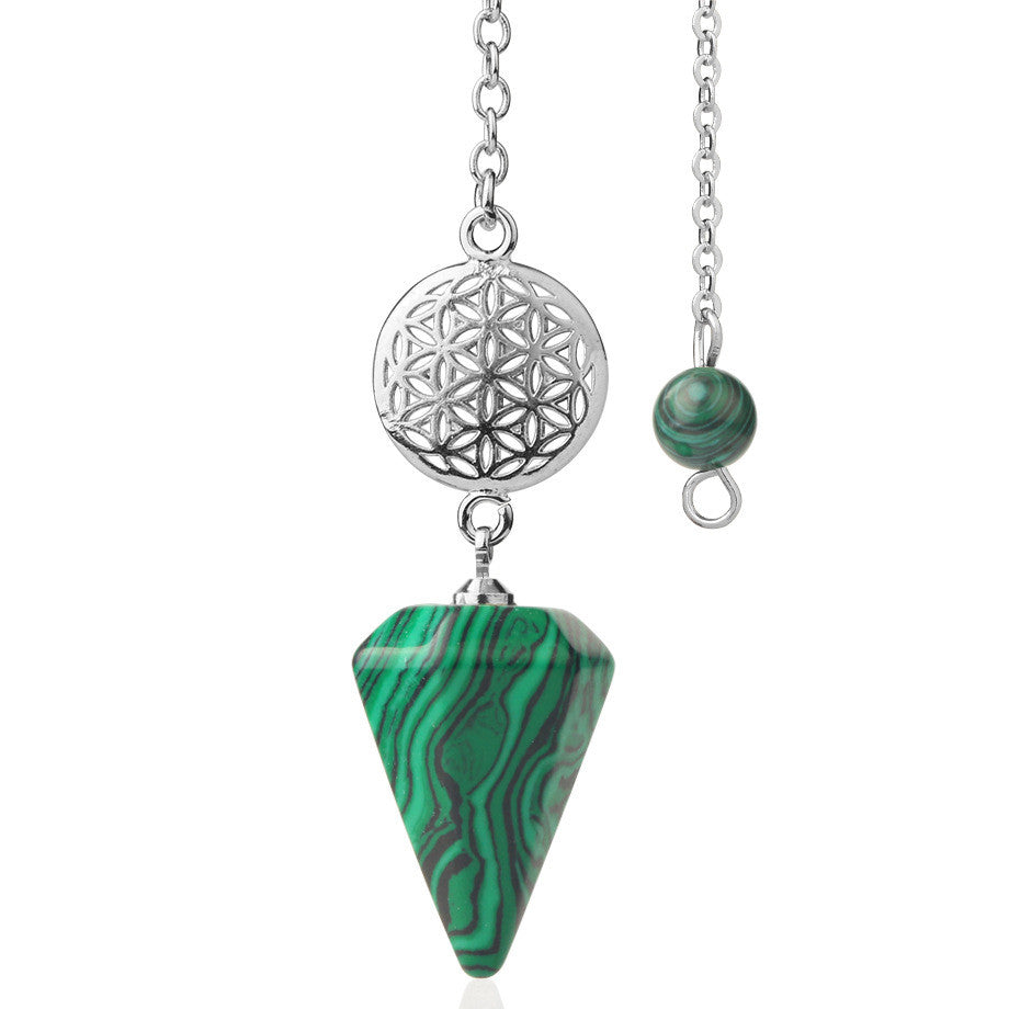 Crystal Pendulum Necklace for Energy & Balance