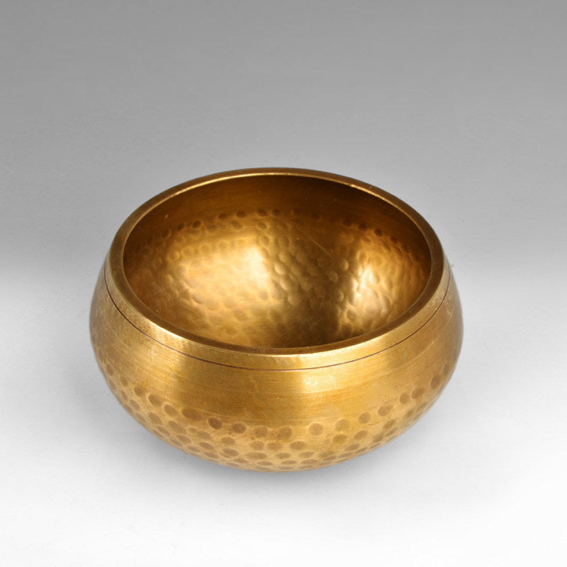 Tibetan singing bowl for mindfulness and yoga