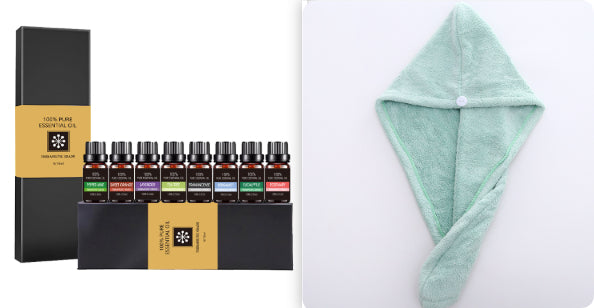 Natural Therapeutic Grade Aromatherapy Oil Gift Kit for Diffuser