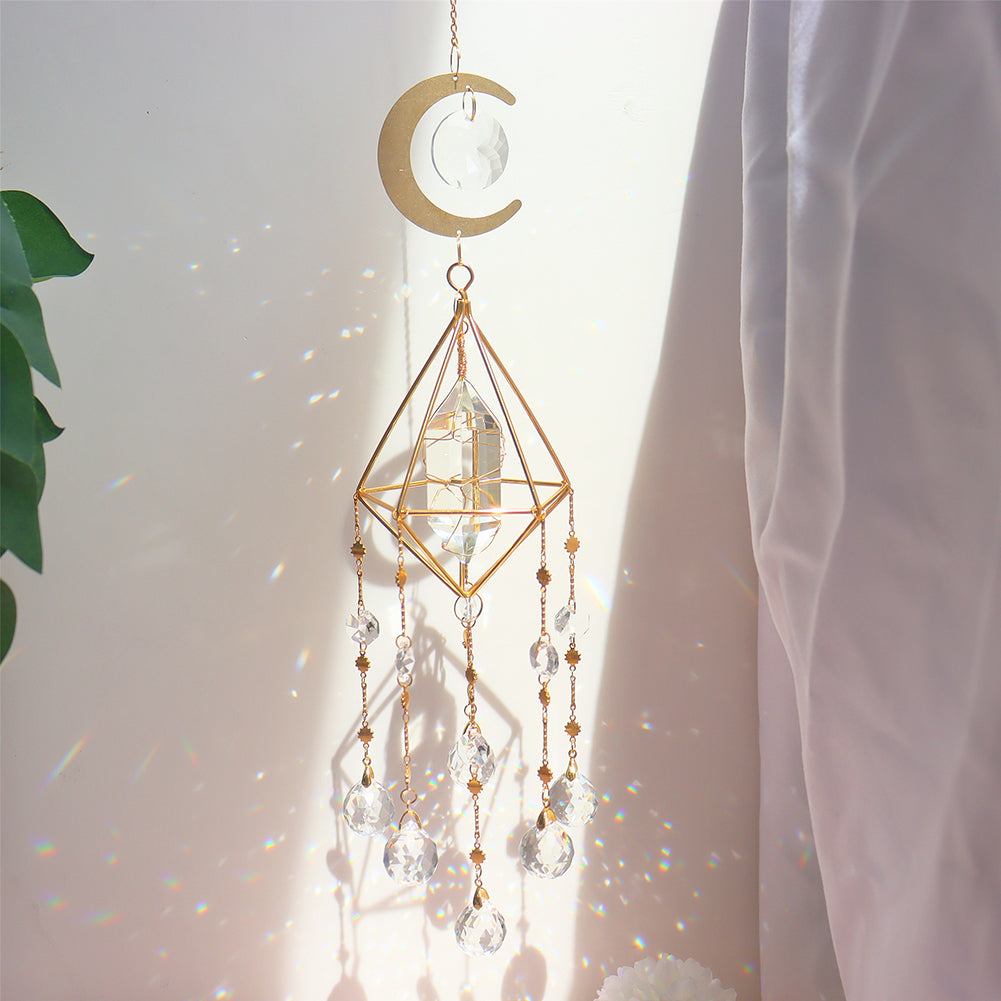 big crystal prism sun catcher hanging decoration