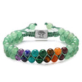 colorful chakra beads bracelet for meditation and healing
