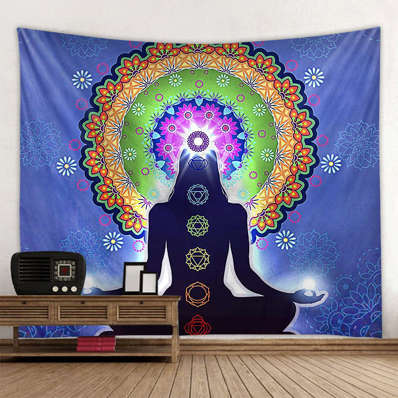 colorful chakra wall art