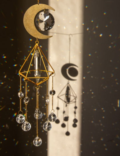 rainbow maker crystal wind chime for window