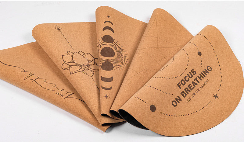 durable cork rubber mat for plank exercise