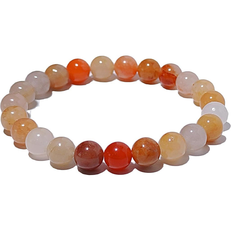 healing crystal beaded bracelet 8mm gemstone stretch women