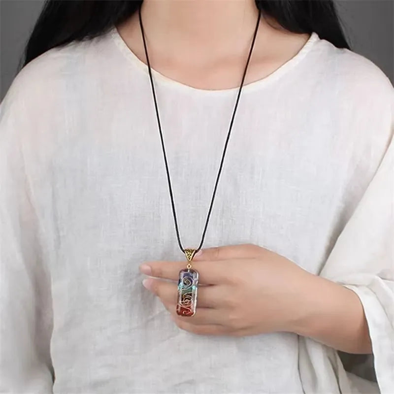 reiki energy crystal pendant for healing and balance