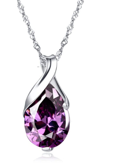 beautiful crystal silver necklace for party and daily wear