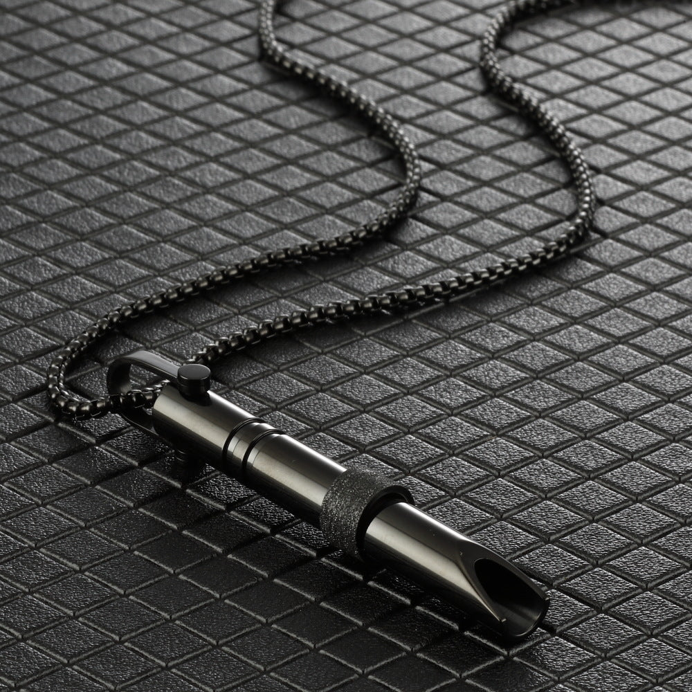 Matching Couple Stainless Steel Necklace Set