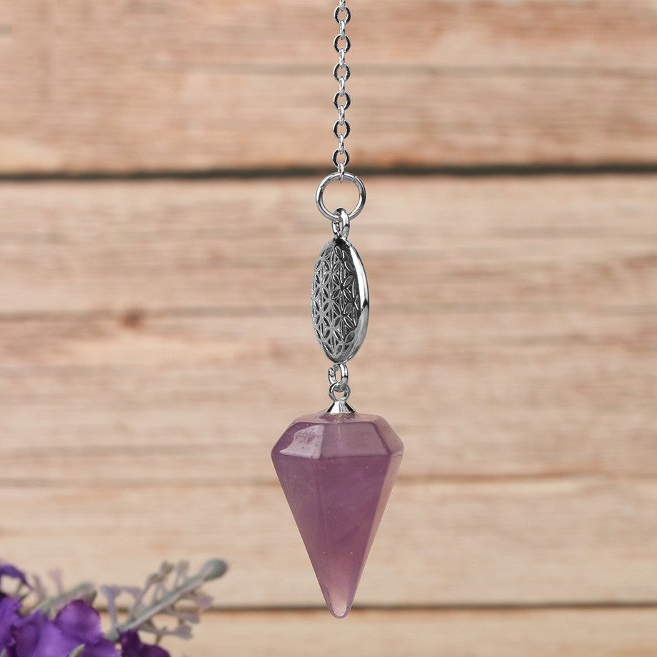 Crystal Pendulum Necklace for Energy & Balance