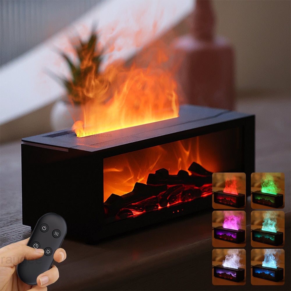 flame aromatherapy diffuser humidifier