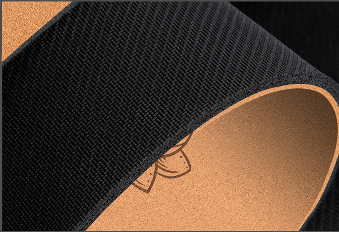 eco friendly cork yoga mat for meditation and plank