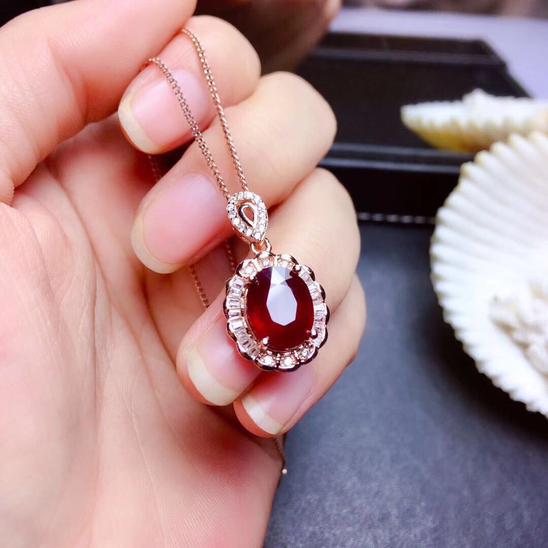 elegant ruby jewelry set