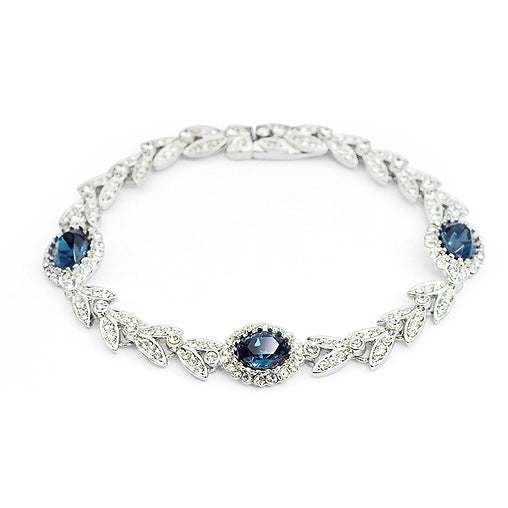 trendy purple gemstone bracelet women fashion jewelry