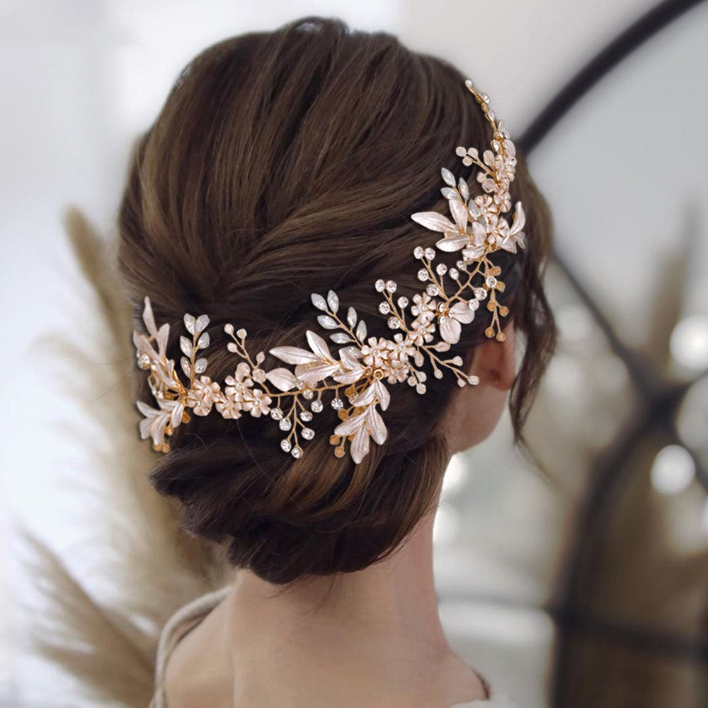 korean style crystal hair clip alloy women accessory