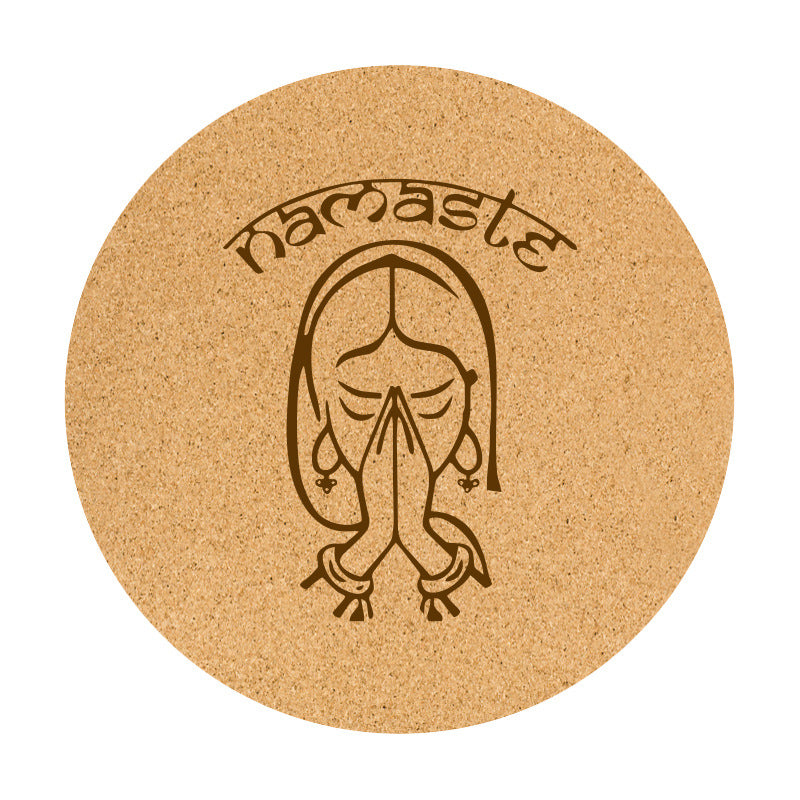 eco cork fitness mat for stretching and meditation