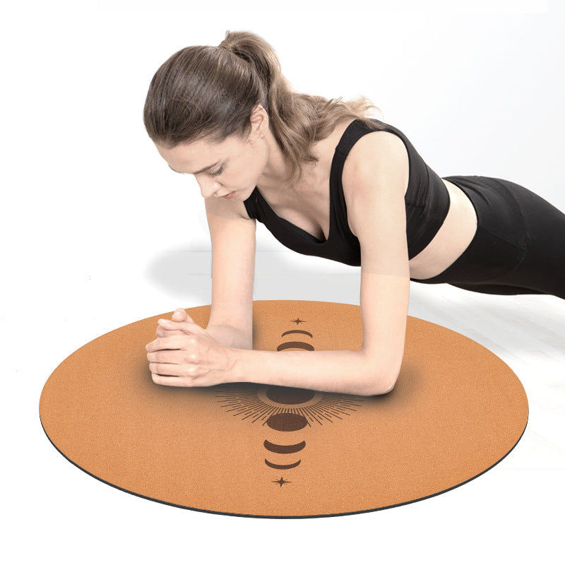 anti slip cork meditation mat for home workout