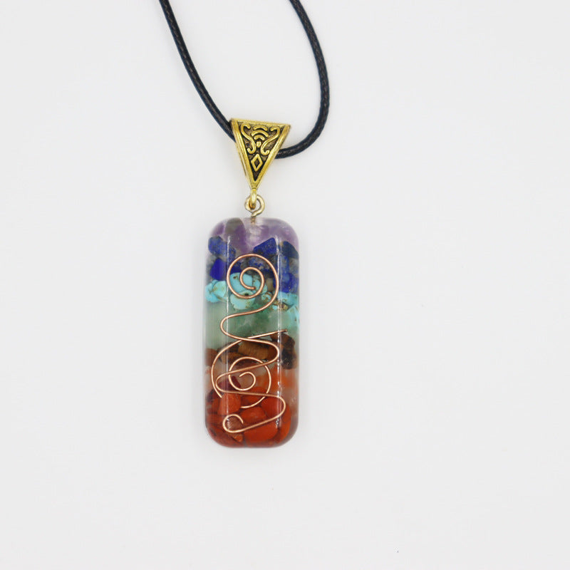 energy healing pendant natural crystal jewelry