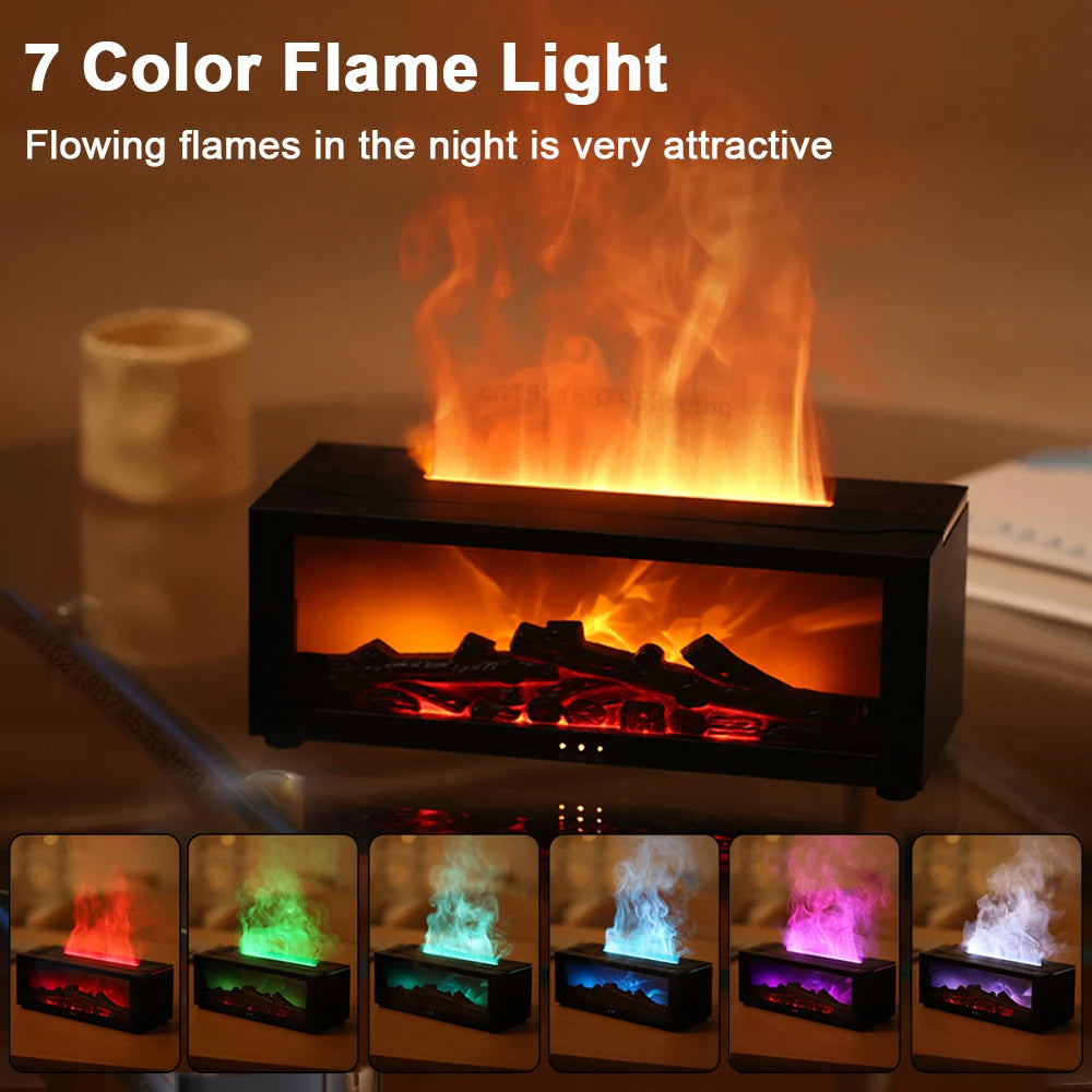 3d fireplace essential oil diffuser