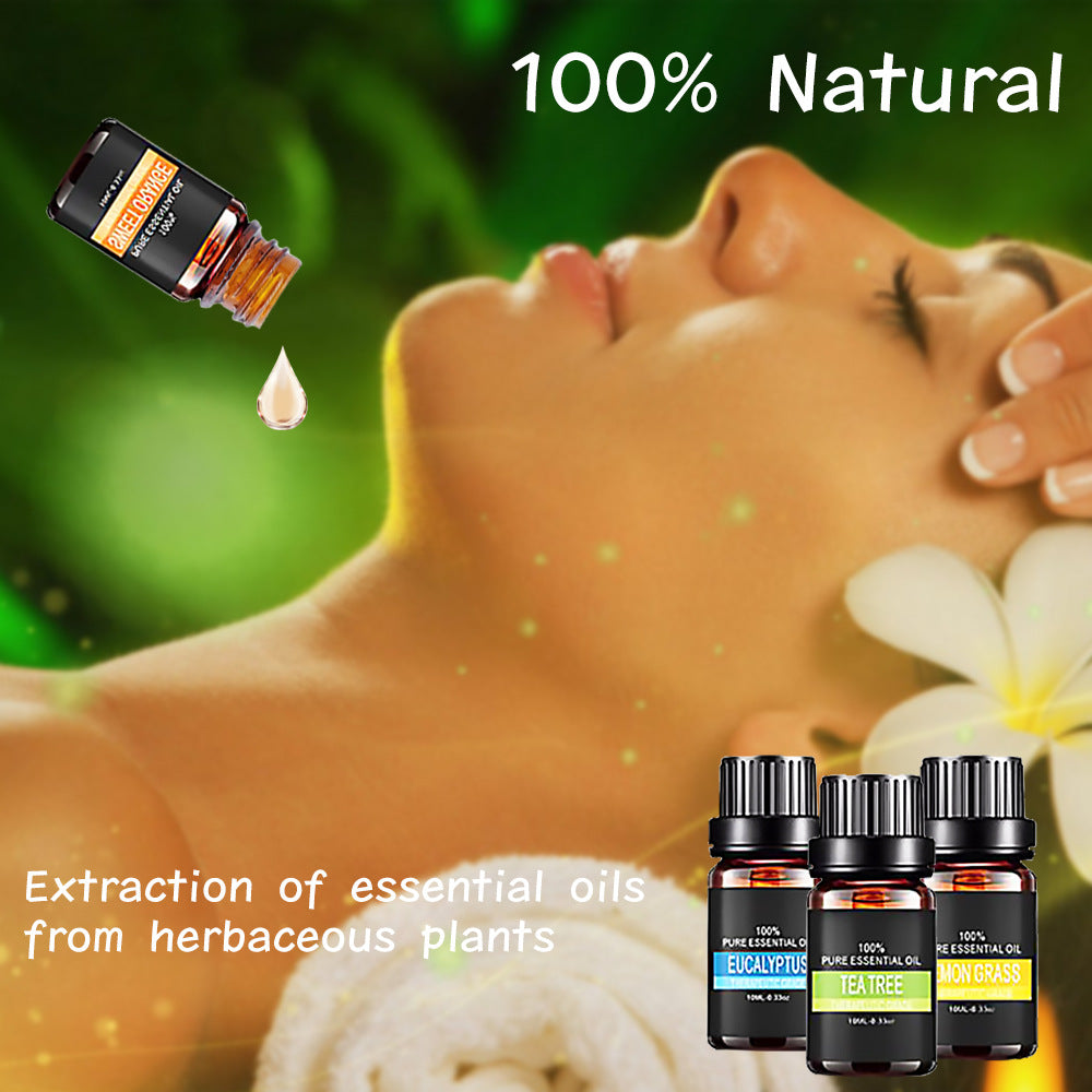 essential oil set for relaxation and spa