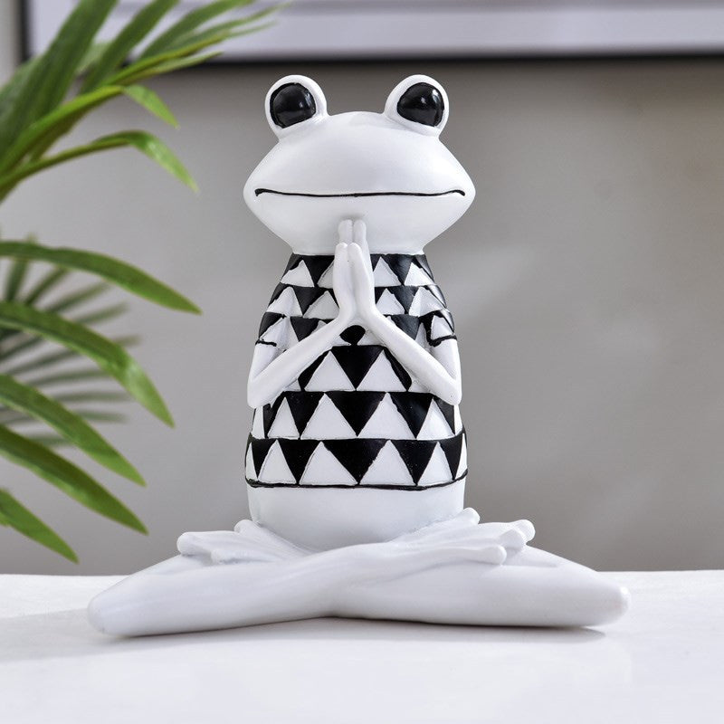 cute frog yoga ornament