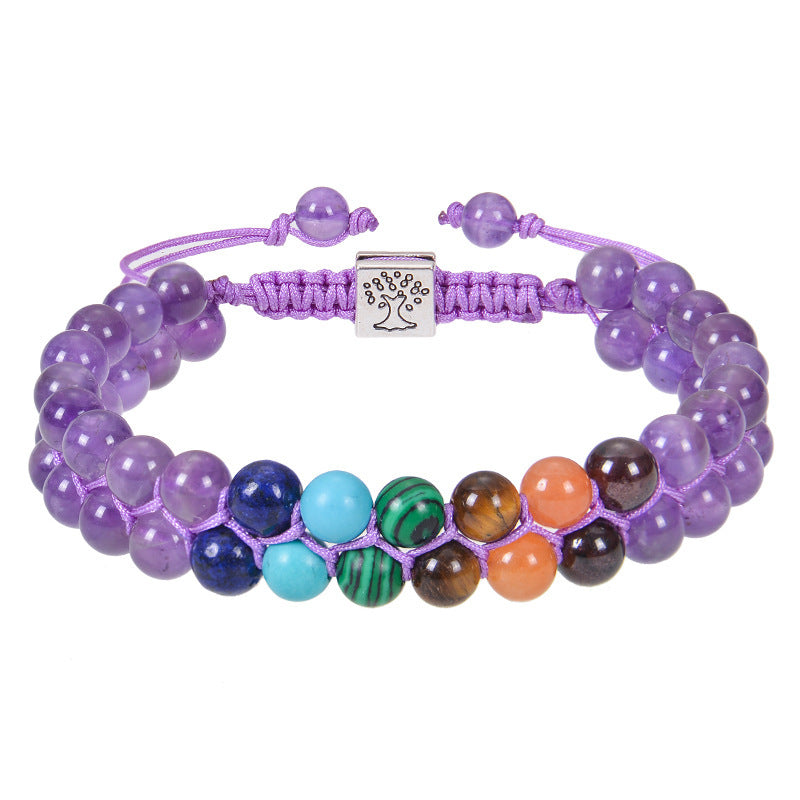 spiritual chakra beads bracelet 6mm stones