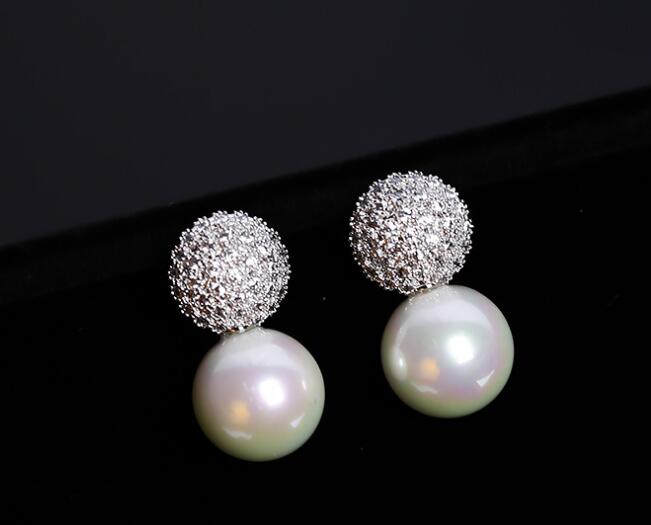 elegant crystal stud earrings for women