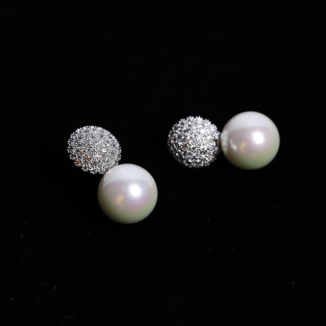 luxury crystal studs simple design
