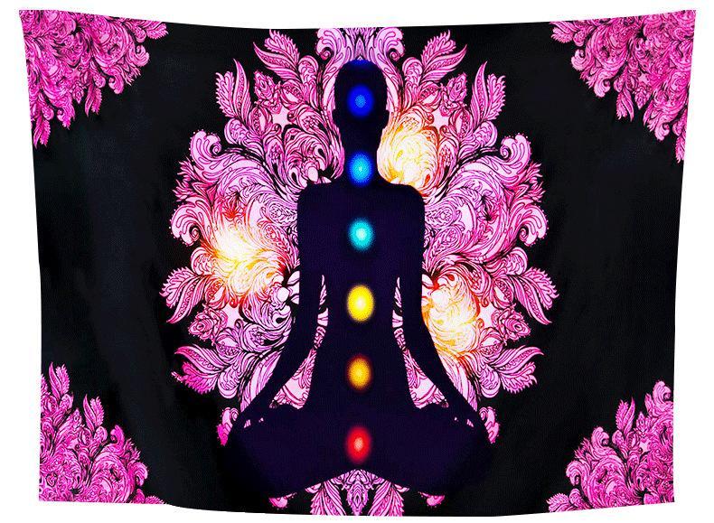 meditation chakra tapestry